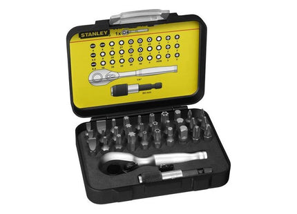 Stanley® Hand Tools FatMax® Bit & Ratchet Set, 32 Piece STANLEY® Hand Tools - RockBottom Nothampton