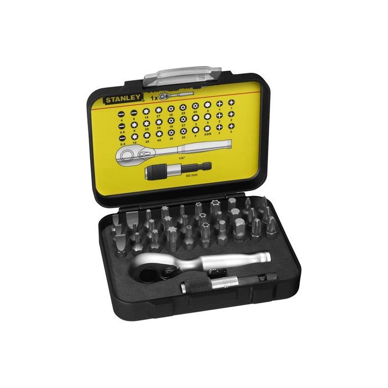 Stanley® Hand Tools FatMax® Bit & Ratchet Set, 32 Piece STANLEY® Hand Tools - RockBottom Nothampton
