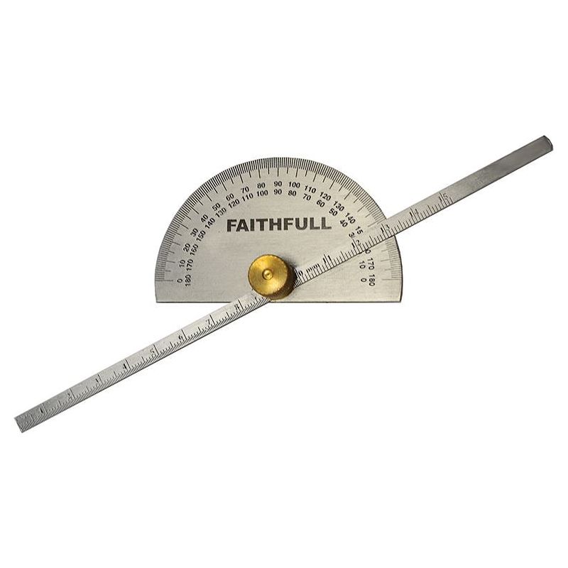 Faithfull Depth Gauge with Protractor 150mm (6in) Faithfull - RockBottom Northampton