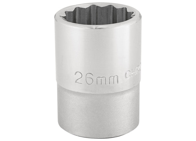 Draper 12 Point Socket, 3/4" Sq. Dr., 26mm 16694 Draper - Town Tools 