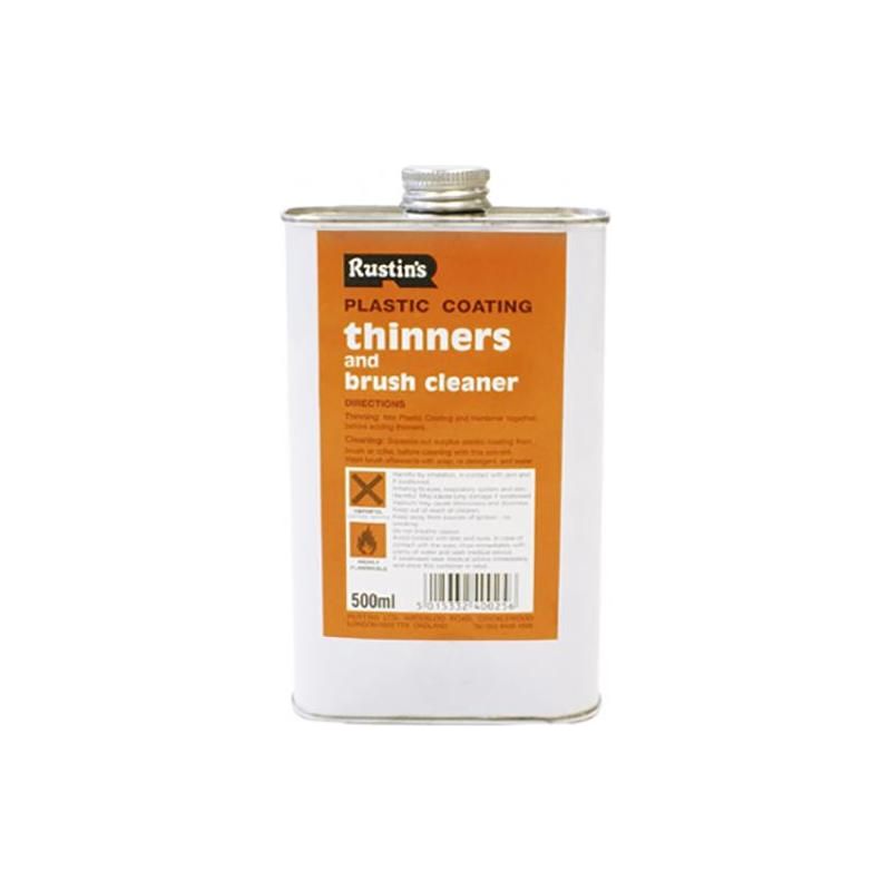 Rustins Plastic Coating Thinners 500ml Rustins - RockBottom Nothampton