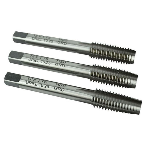 Faithfull HSS Straight Flute Tap Set M12 x 1.75, 3 Piece Faithfull - RockBottom Northampton