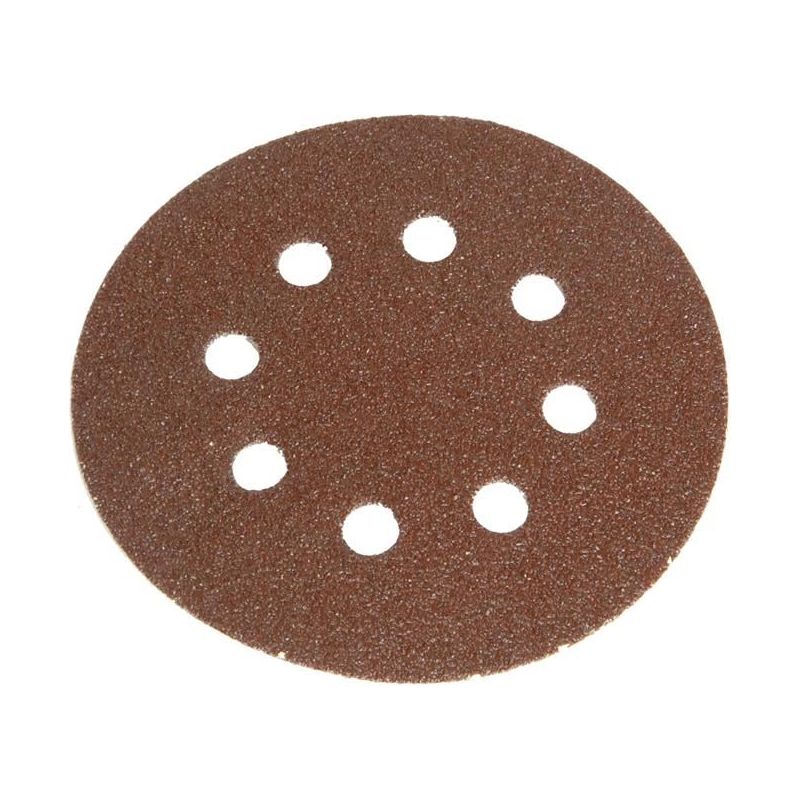 Faithfull Hook & Loop Sanding Disc DID3 Holed 125mm x 80G (Pack 5) Faithfull - RockBottom Northampton