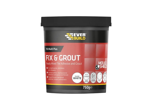 Everbuild Sika 703 Fix & Grout Tile Adhesive 7.5kg Everbuild Sika - RockBottom Northamptin
