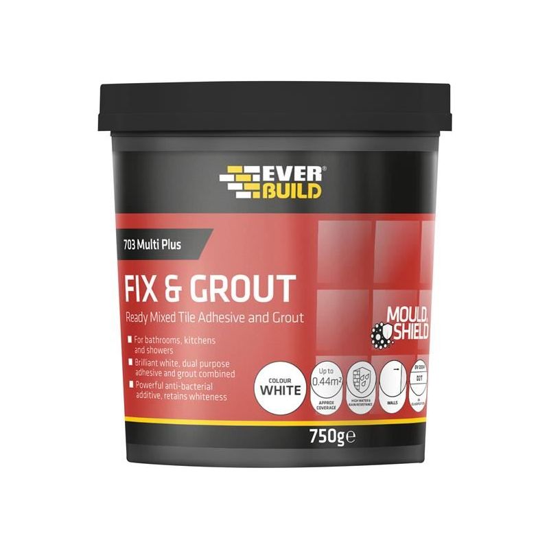 Everbuild Sika 703 Fix & Grout Tile Adhesive 7.5kg Everbuild Sika - RockBottom Northamptin