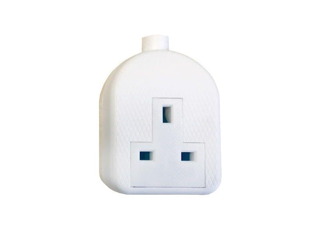 Smj White Trailing Extension Socket 13A 1-Gang SMJ - RockBottom Nothampton