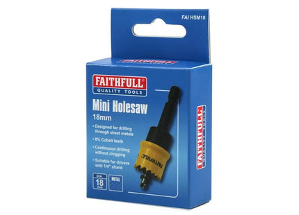 Faithfull Mini Holesaw 18mm Faithfull - RockBottom Northampton