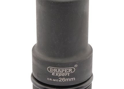 Draper Expert HI-TORQ 6 Point Deep Impact Socket, 1" Sq. Dr., 26mm Draper - Town Tools 