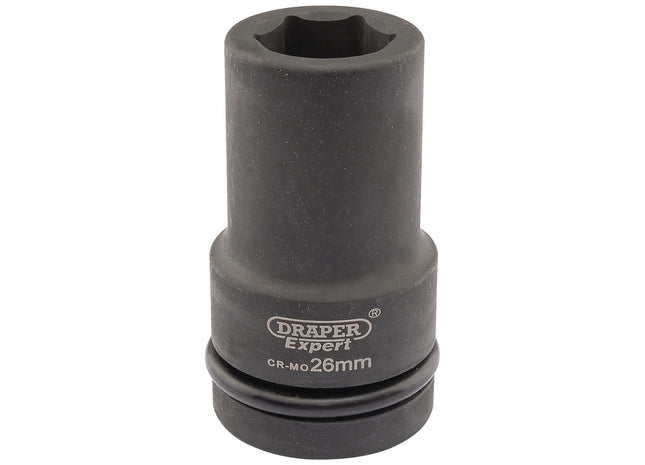 Draper Expert HI-TORQ 6 Point Deep Impact Socket, 1" Sq. Dr., 26mm Draper - Town Tools 