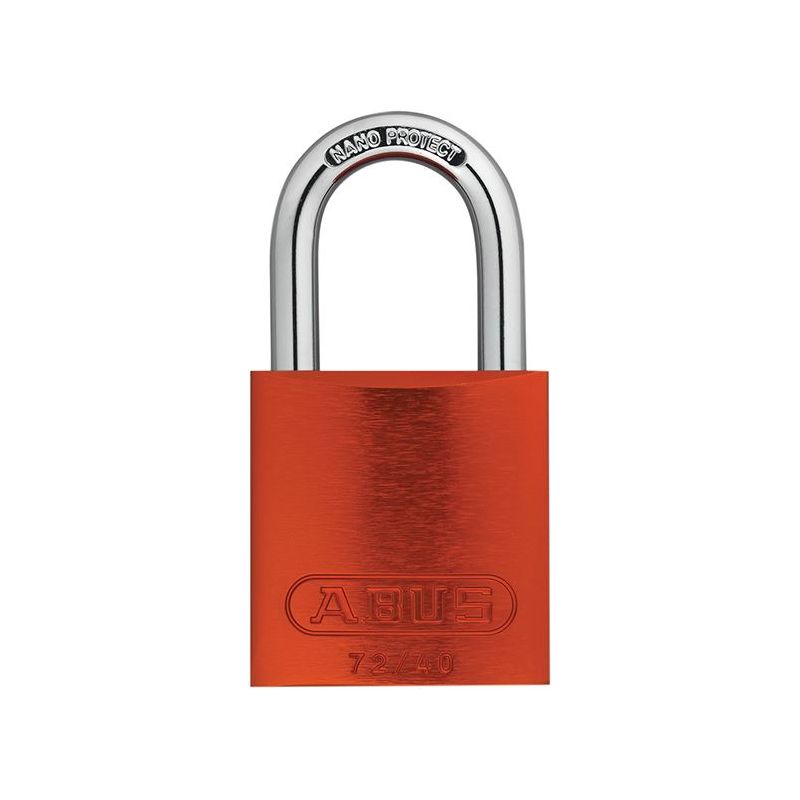 Abus Mechanical 72/40mm Aluminium Padlock Orange Keyed Alike TT02767 ABUS Mechanical - RockBottom Northampton 