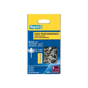 Rapid High Performance Rivets 3.2 x 8mm (Box 500) Rapid - RockBottom Nothampton