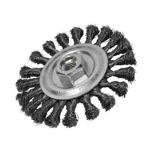 Faithfull Circular Wire Brush 115 x 12mm M14x2 Bore, 0.35mm Wire Faithfull - RockBottom Northampton