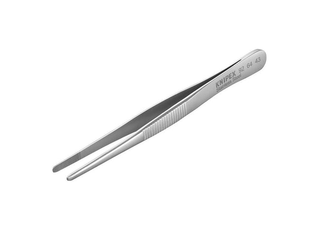 Knipex Stainless Steel Universal Blunt Nose Tweezers 120mm Knipex - RockBottom Northampton