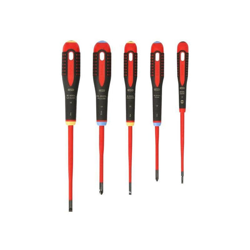 Bahco BE-9882SL ERGO™ Slim VDE Insulated Screwdriver Set, 5 Piece Bahco - RockBottom Northampton