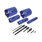 Faithfull Diamond Core Drill Kit & Case Set of 11 Faithfull - RockBottom Northampton
