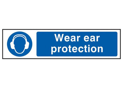 Scan Wear Ear Protection - PVC Sign 200 x 50mm Scan - RockBottom Nothampton