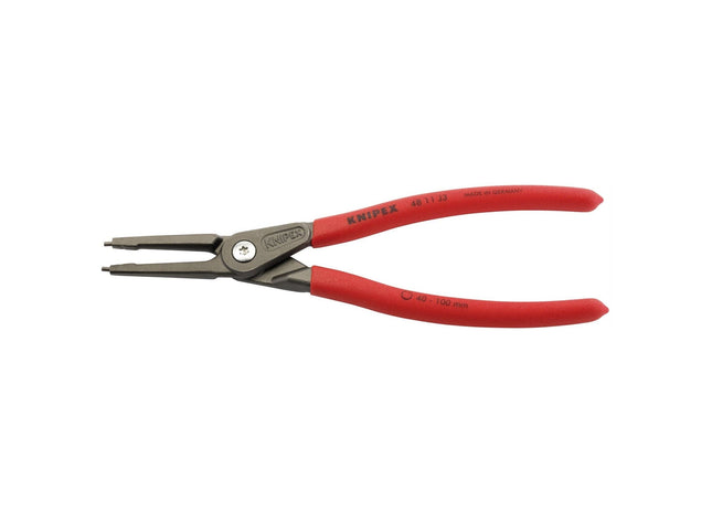 Draper Knipex 48 11 J3 225mm Internal Straight Tip Circlip Pliers, 40 - 100mm Ca Draper - Town Tools 