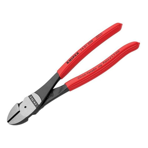Knipex High Leverage Diagonal Cutters PVC Grip 200mm Knipex - RockBottom Northampton