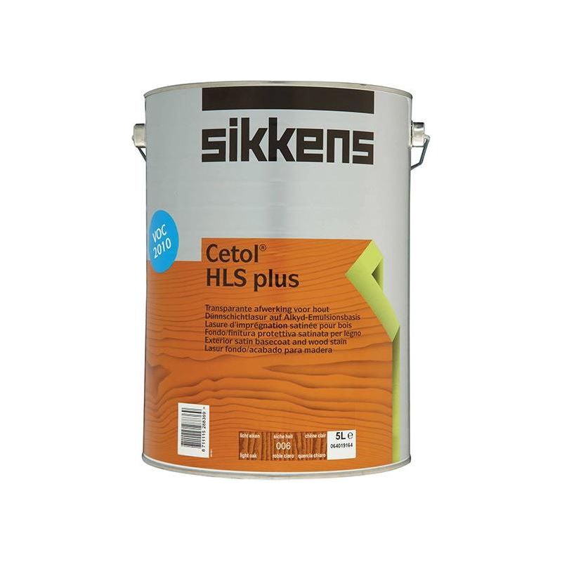 Sikkens Cetol HLS Plus Translucent Woodstain Light Oak 5 litre Sikkens - RockBottom Nothampton