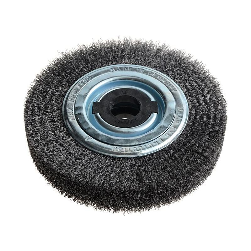 Lessmann Wheel Brush D200mm x W40-45 x 80 Bore Steel Wire 0.30 + Adaptors Set 4 +1 Lessmann - RockBottom Northampton