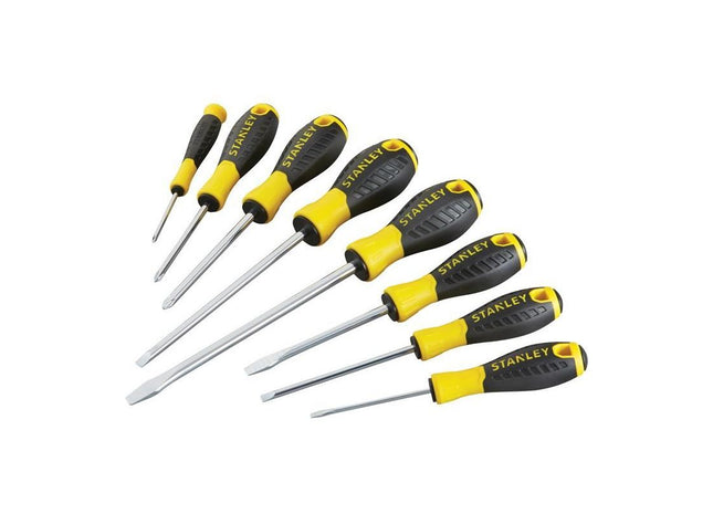 Stanley® Hand Tools 0-60-210 Essential Screwdriver Set, 8 Piece STANLEY® Hand Tools - RockBottom Nothampton