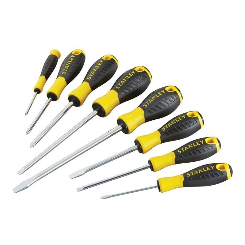 Stanley® Hand Tools 0-60-210 Essential Screwdriver Set, 8 Piece STANLEY® Hand Tools - RockBottom Nothampton
