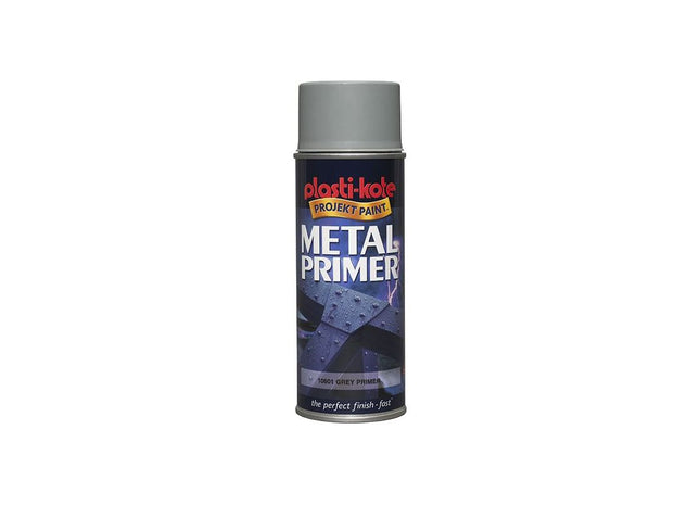 Plastikote Metal Primer Spray Grey 400ml PlastiKote - RockBottom Nothampton