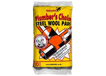 Trollull Plumber's Choice Steel Wool Pads 200g Trollull - RockBottom Northampton