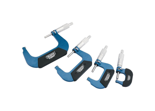 Draper Metric External Micrometer Set (4 Piece) 46607 Draper - Town Tools 