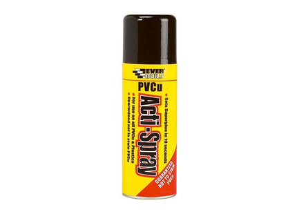 Everbuild Sika PVCu Acti-Spray 200ml Everbuild Sika - RockBottom Northamptin