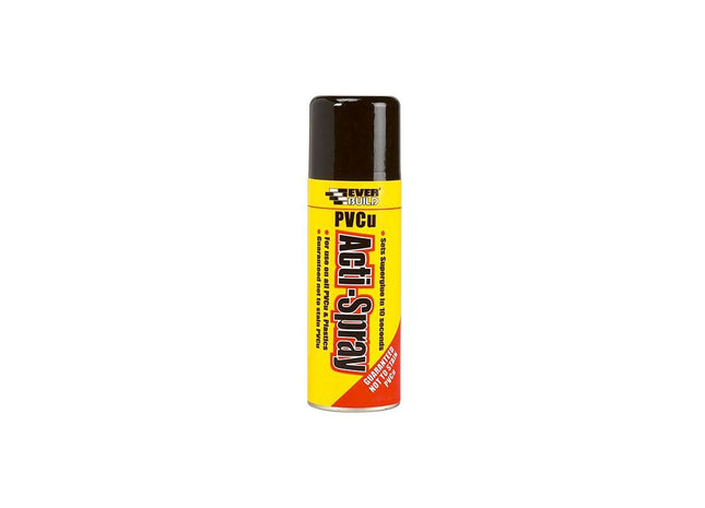 Everbuild Sika PVCu Acti-Spray 200ml Everbuild Sika - RockBottom Northamptin
