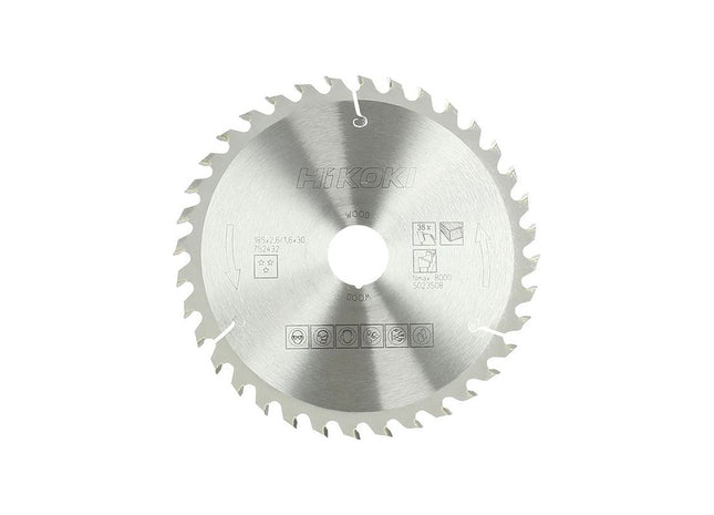 Hikoki Circular Saw Blade 185 x 30mm x 36T HiKOKI - RockBottom Northampton