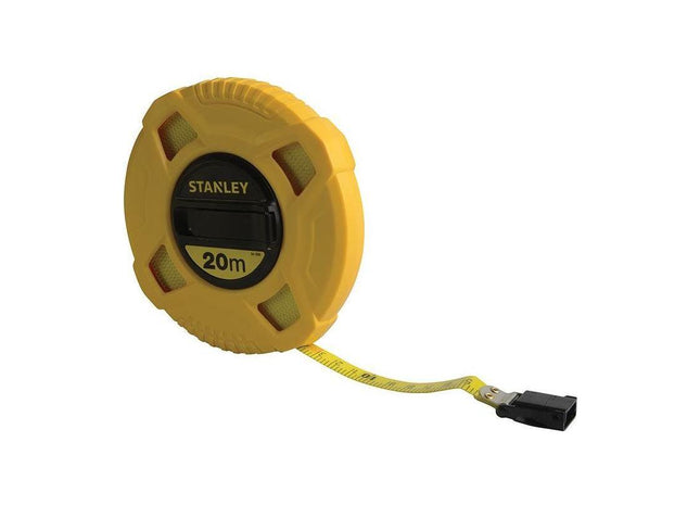 Stanley® Hand Tools Closed Case Fibreglass Long Tape 20m (Width 13mm) STANLEY® Hand Tools - RockBottom Nothampton