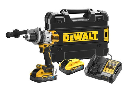 Dewalt Power Tools DCD1007H2T Hammer Drill 18V 2 x 5.0Ah POWERSTACK™ Li-ion DeWALT Power Tools - RockBottom Northampton