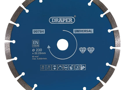 Draper Segmented Diamond Blade, 230mm 99784 Draper - Town Tools 