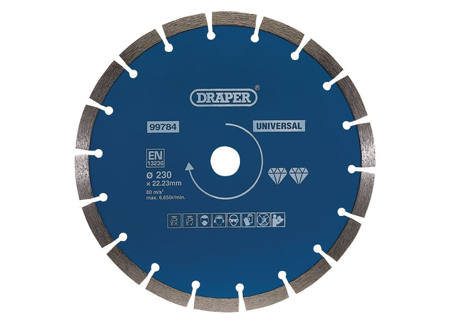 Draper Segmented Diamond Blade, 230mm 99784 Draper - Town Tools 