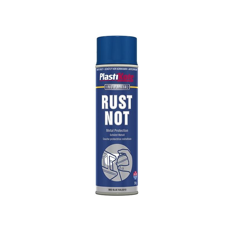 Plastikote Rust Not Spray Matt Midnight Blue 500ml PlastiKote - RockBottom Nothampton