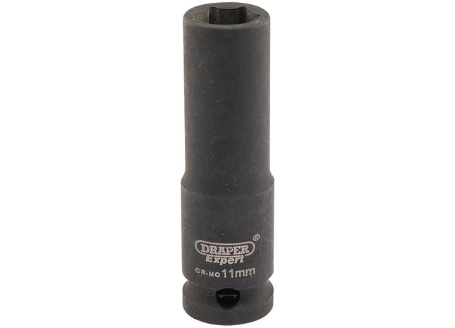 Draper Expert HI-TORQ 6 Point Deep Impact Socket, 3/8" Sq. Dr., 11mm Draper - Town Tools 