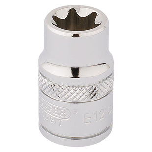 Draper TX-STAR Socket, 3/8" Sq. Dr., E12 34187 Draper - Town Tools 
