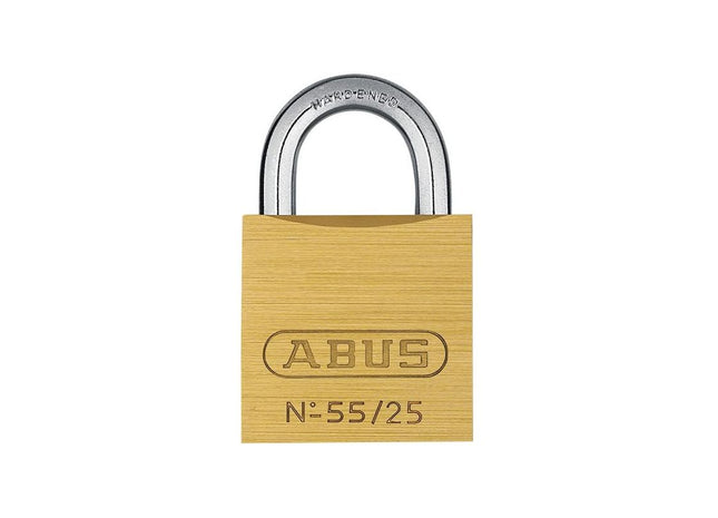 Abus Mechanical 55/25mm Brass Padlock Carded ABUS Mechanical - RockBottom Northampton 