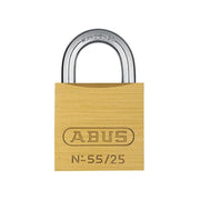 Abus Mechanical 55/25mm Brass Padlock Carded ABUS Mechanical - RockBottom Northampton 