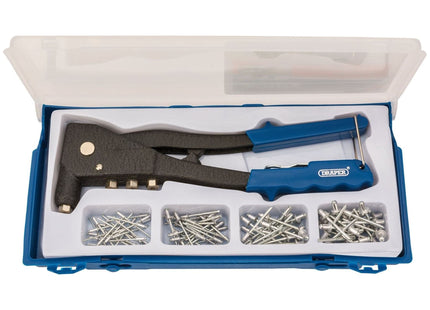 Draper Hand Riveter Kit for Aluminium Rivets, 1 x Case 27843 Draper - Town Tools 