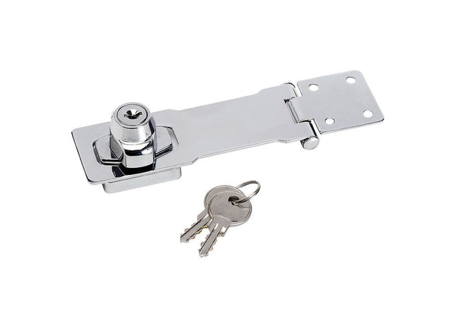 Master Lock Chrome Plated Steel Locking Hasp 118mm Master Lock - RockBottom Northampton