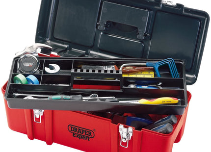Draper Plastic Tool Box with Tote Tray, 580mm 27732 Draper - Town Tools 