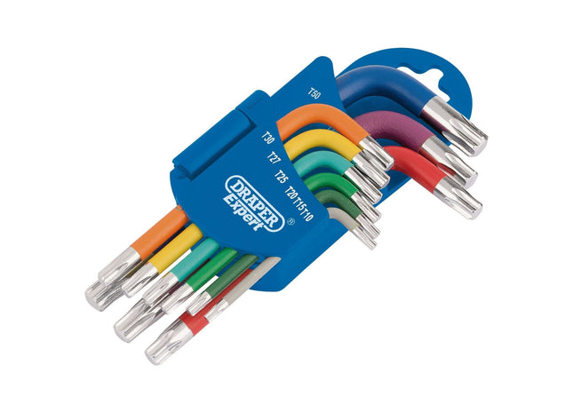 Draper TX-STAR Metric Coloured Short Arm Key Set (9 Piece) 66135 Draper - Town Tools 