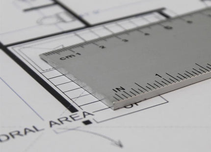 Faithfull Aluminium Flat Rule 1m/39in Faithfull - RockBottom Northampton