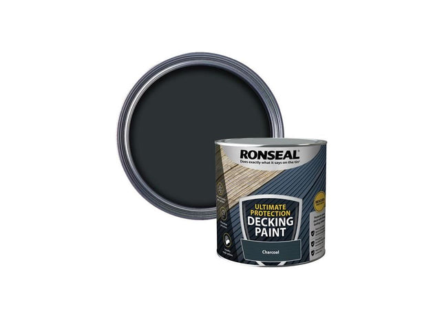 Ronseal Ultimate Protection Decking Paint Charcoal 2.5 litre Ronseal - RockBottom Nothampton