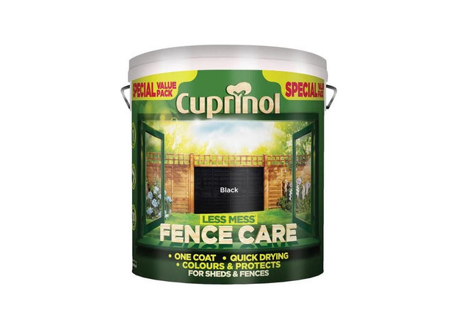 Cuprinol Less Mess Fence Care Black 6 litre Cuprinol - RockBottom Northampton