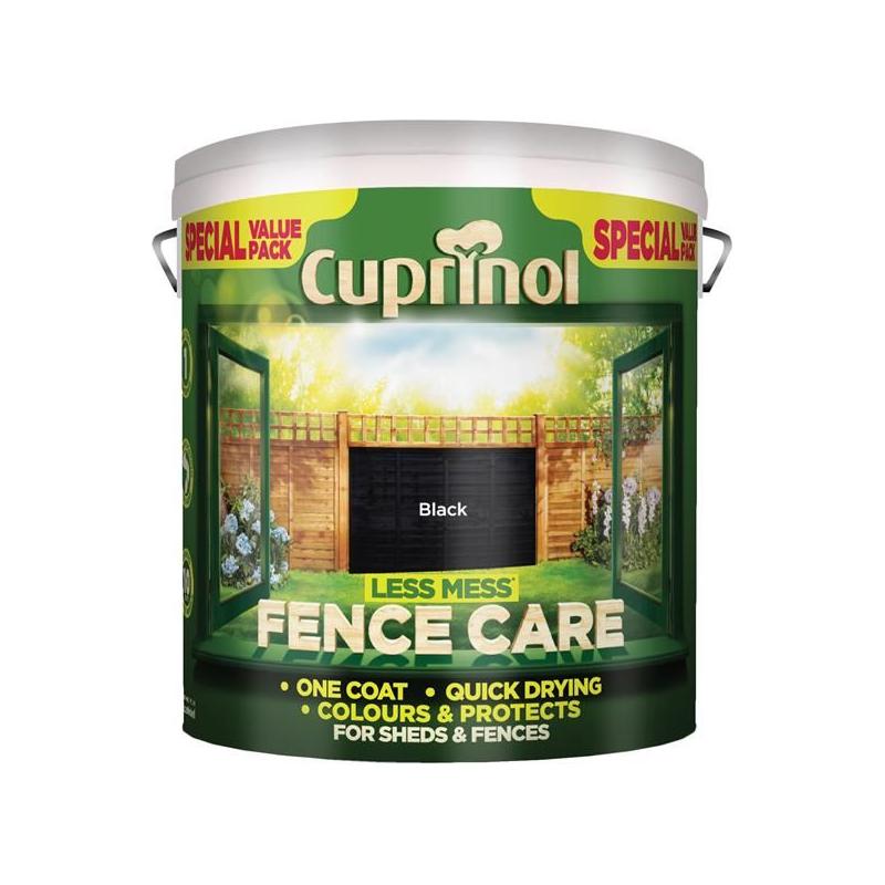 Cuprinol Less Mess Fence Care Black 6 litre Cuprinol - RockBottom Northampton