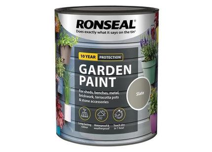 Ronseal Garden Paint Slate 750ml Ronseal - RockBottom Nothampton